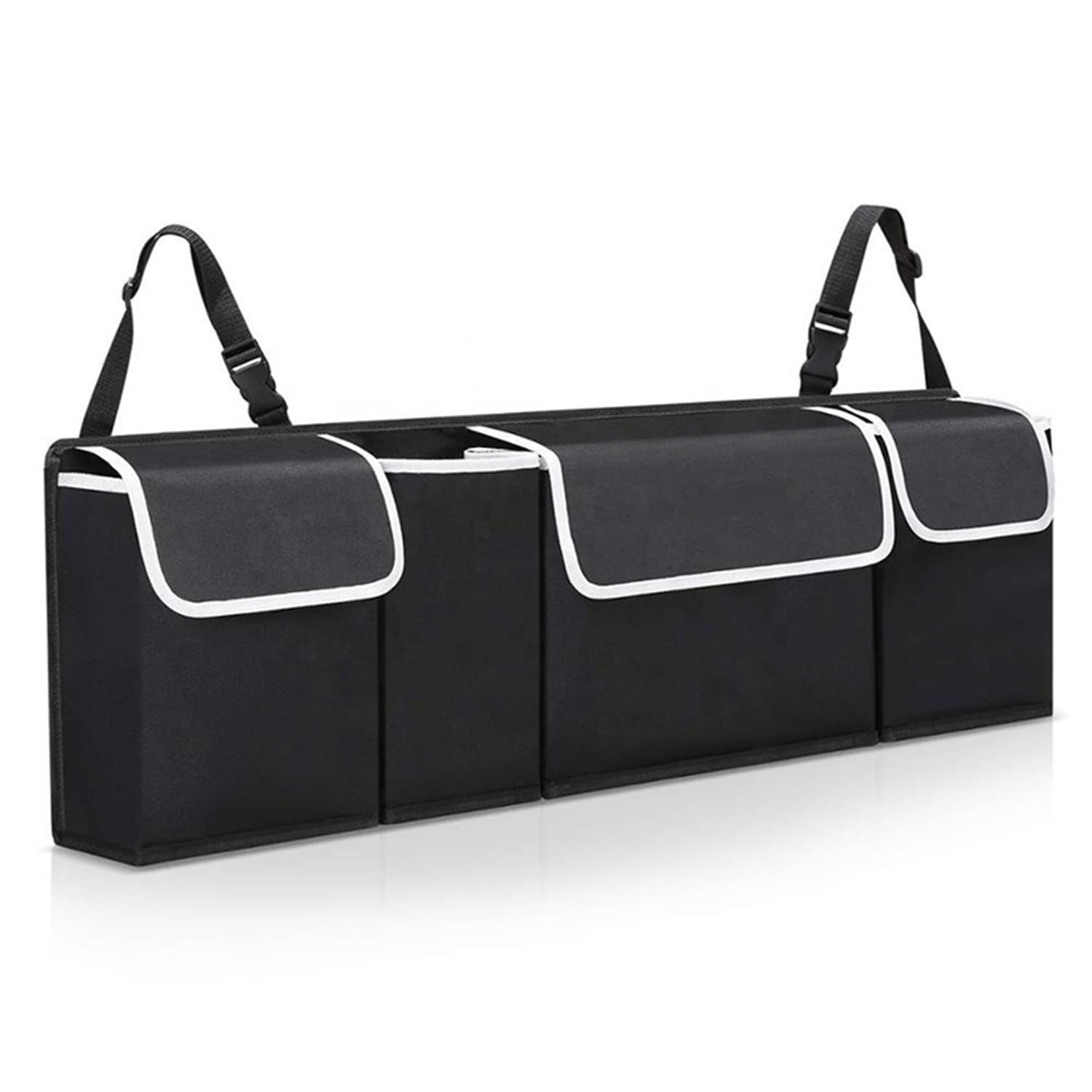 1pcs Car Trunk Storage Bag for MG IM5/IM6/Cyberster/M9 EV,Large Capacity Adjustable Foldable Rear Seat Interior Accessories Multifunctional Trunk Hanging Bag