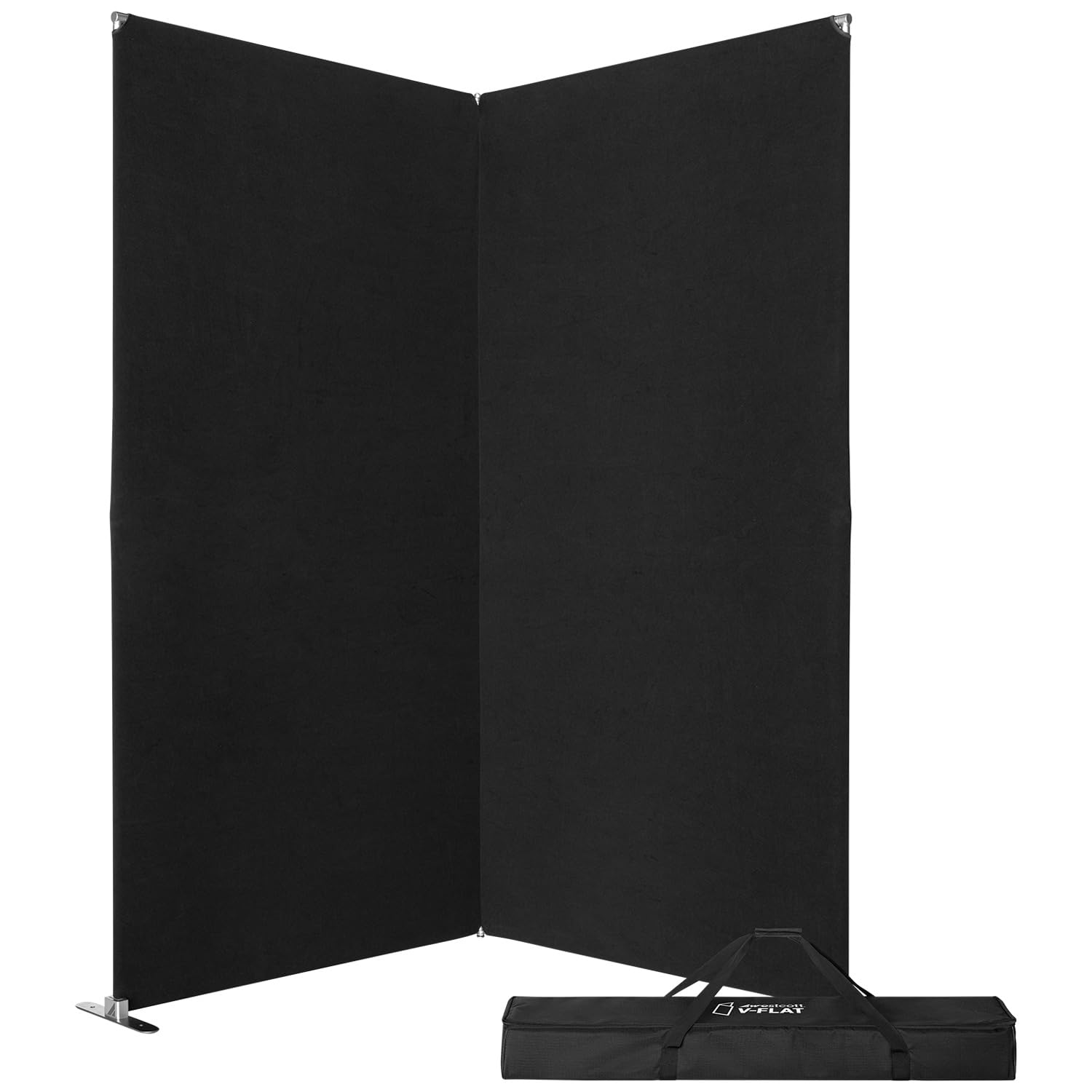 Westcott Portable V-Flat Kit with Black Fabric - for Commercial, Portrait, Fashion Photography and Video Production