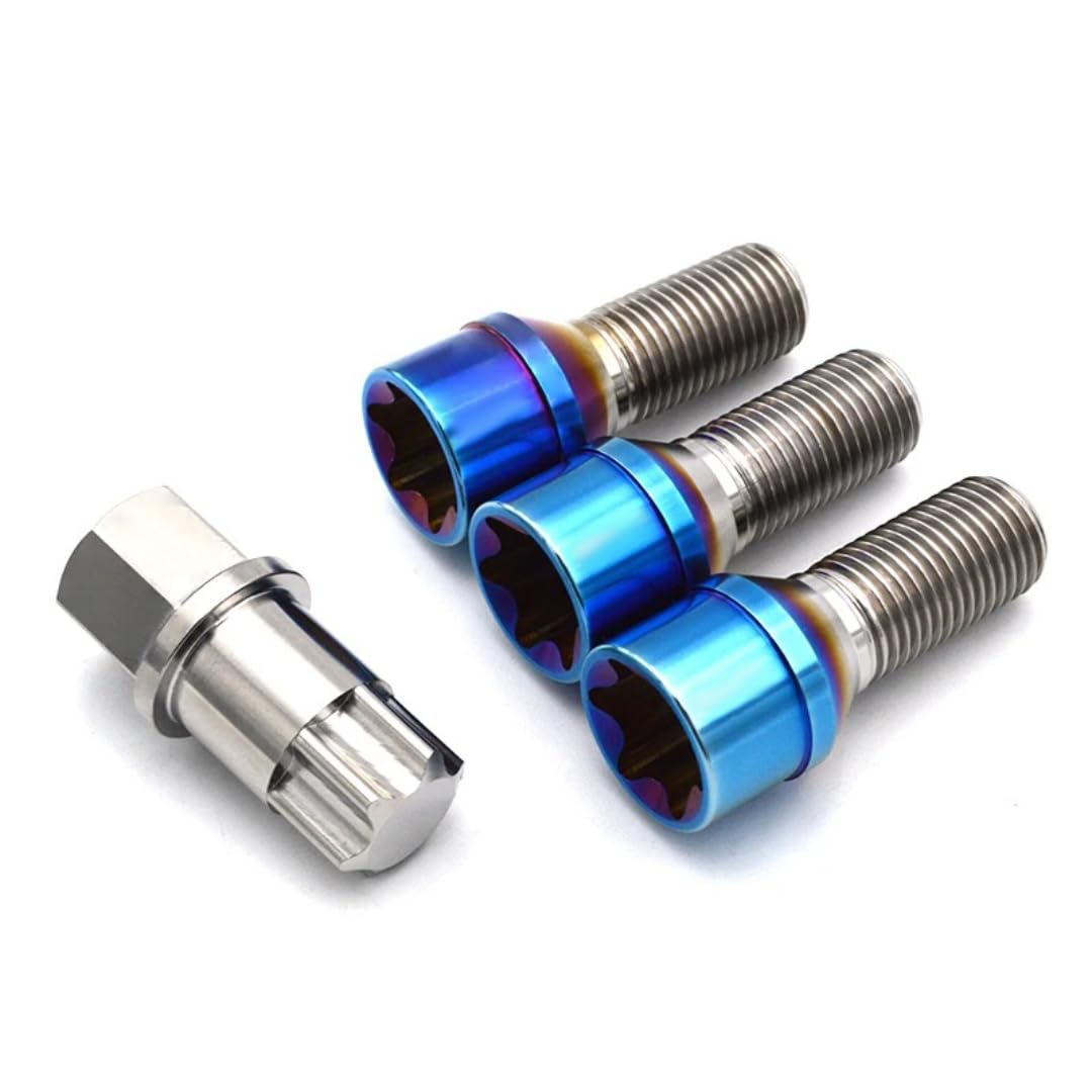 Śruby do Kół dla BMW, dla Mini, Śruba koła z gniazdem stożkowym Torx M14x1,25, tytanowa