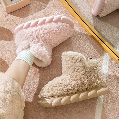 Our Lovely Fleece Booties, 2023 New Women's Comfort Warm Bootie Slippers, Winter Indoor Outdoor Fleece Booties4