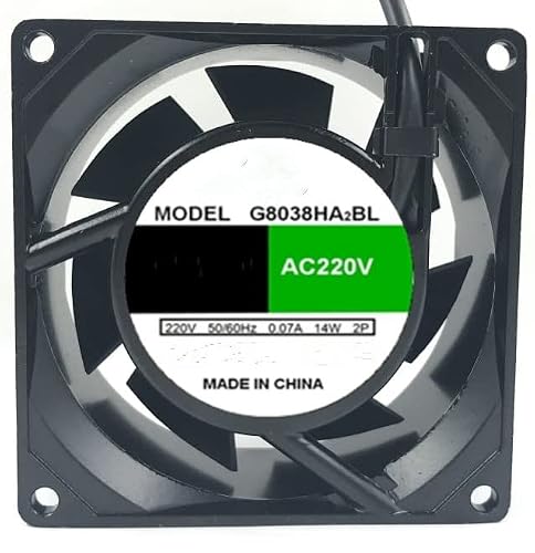 UWUKCJOKQ 220V 0.07A 14W 8038 Cooling Fan 80X80X38mm