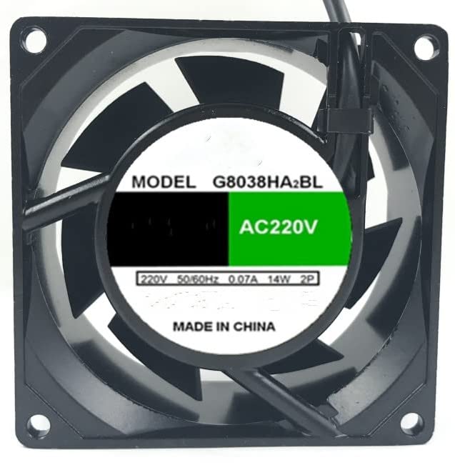 Ventilador de refrigeración 220V de alta presión estática modelo 8038