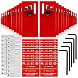 20-Set Fire Alarm Breaker Lockout Kit - Heavy Duty Metal, Anti-Accidental Shutdown, Home & Industrial Use
