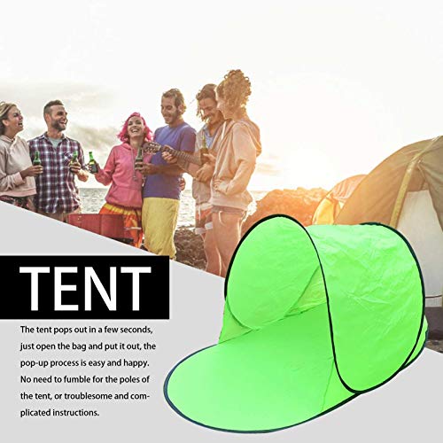 Tienda ligera pop up para camping y playa verde miniatura 5