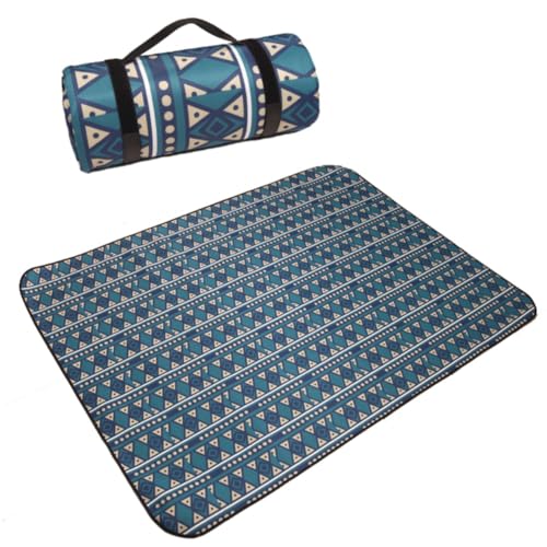 JoFist レジャーシート 厚手 300x300cm ピクニックマット 3層構造 軽量 防水断熱 ボヘミアン キャンプ ビーチブランケット 持ち運び 洗える おしゃれ テントマット 折りたたみ式 コンパクト 屋外 運動会 遠足 花見 防災 (D,270*