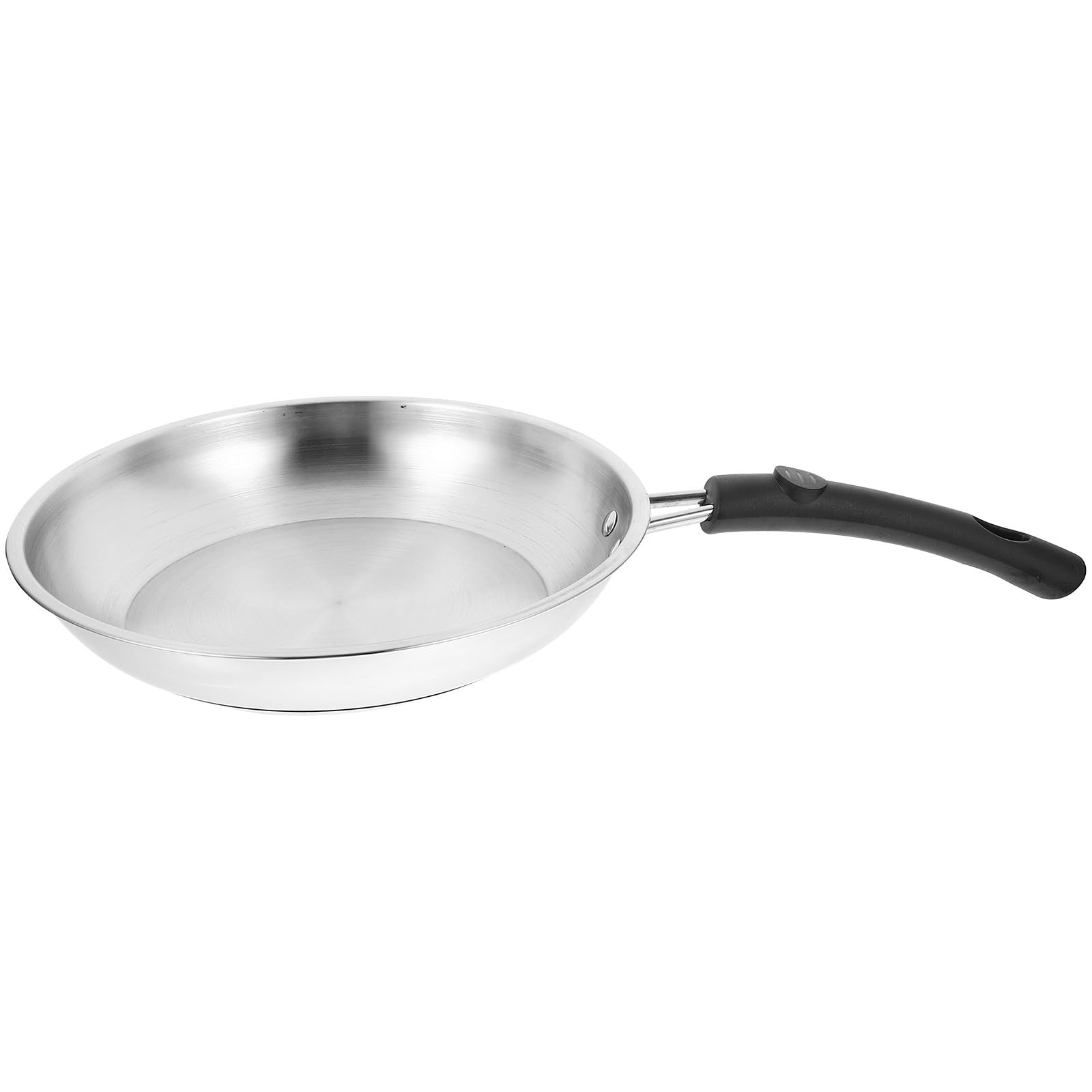 Poêle antiadhésive acier inoxydable 22 cm facile à nettoyer en camping