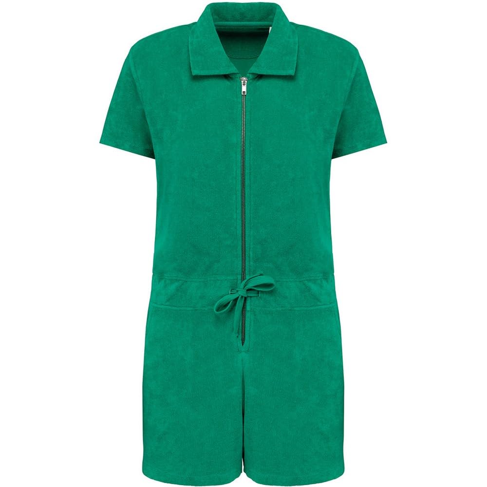 Native Spirit Womens/Ladies Terry Towel Short Playsuit (14 UK) (Green)
