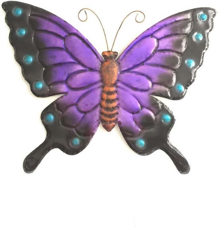 Metal Wall Sculpture Nature Theme Butterfly 15.7" L Wall Decor