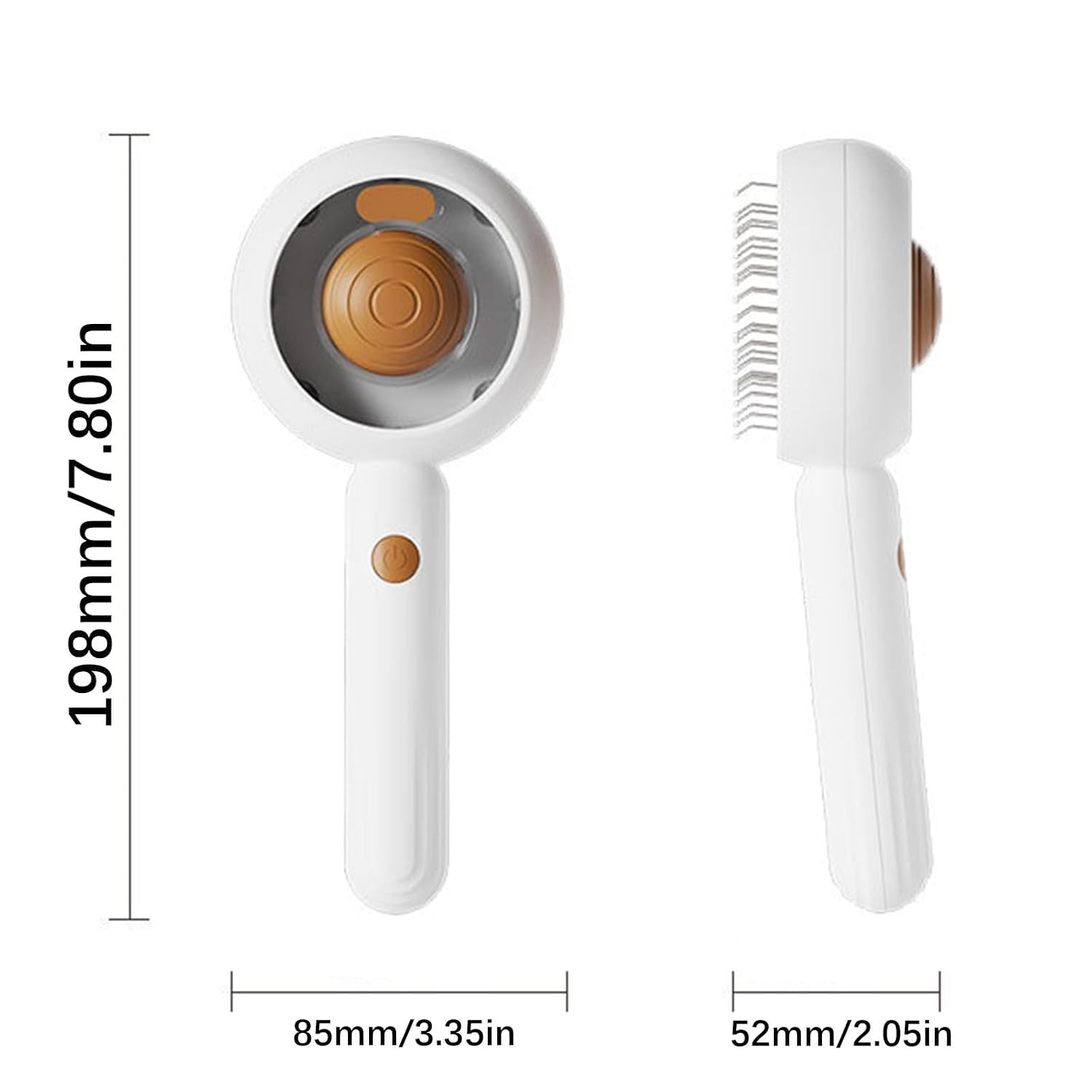 Electric Pet Steamy Brush Deshedding Comb with Transparency WaterTank and Sprayer Design for Efficient Dog Cats Grooming Pet Hair Brush