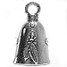 Guardian Bell Wolf Good Luck Bell w/Keyring & Black Velvet Gift Bag | Motorcycle Bell | Lead-Free Pewter | Good Luck Gift to Friends & Family | Bike Bell | Made in USA