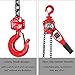 3/4 Ton Manual Lever Chain Hoist, 1650 Lb Capacity Come Along Puller, Compact Industrial Hoist with Galvanized Chain for Lifting & Pulling in Warehouse, Garage, Shop