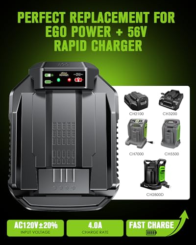 Image of EGO 56V Battery Charger Replacement, 4A Fast Charger Station