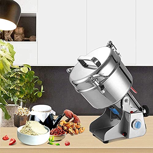 ywewsq Getreidemühle 2000G Schwingtyp Gewürznuss- und Kaffeemühle 4100W Hochgeschwindigkeits-Edelstahlmühle mit 32000 U… – Bild 8