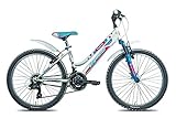 Cambio shimano Tz50/TX35 6V Legnano Ciclo 616 Seahorse, Bicicletta Bimba, Bianco/Azzurro, 24