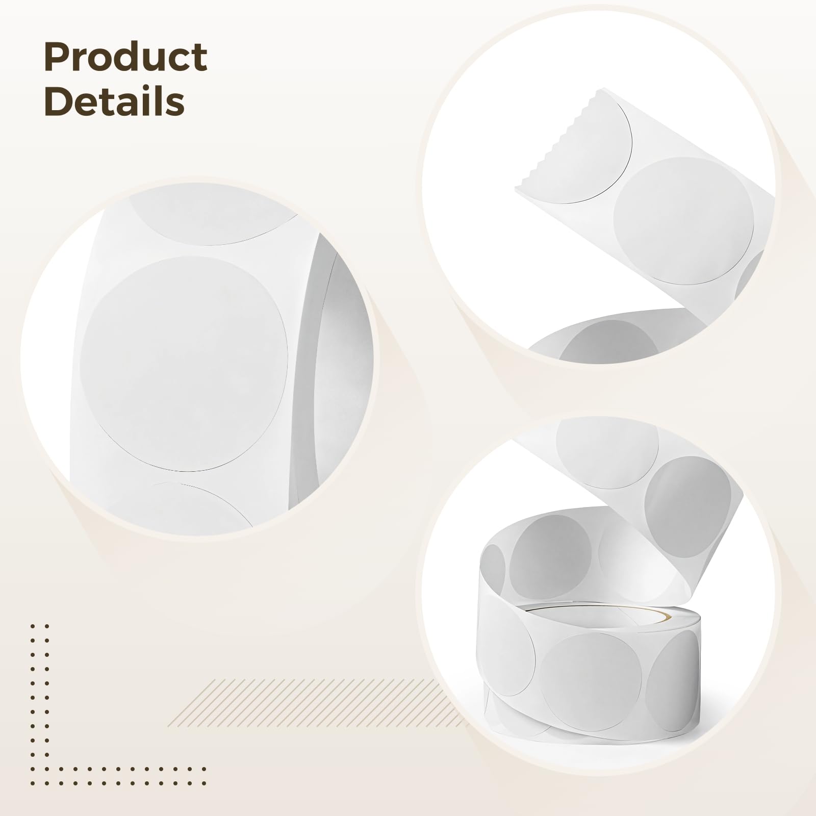 Adesivi Rotondi Trasparenti 38 Mm - 500 Pezzi, Autoadesivi Impermeabili Per Buste E Pacchi - Foto 3