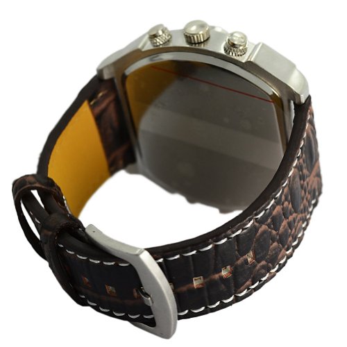 Readeel oul-7157 m1065 K – Watch for Men, Brown Leather Strap