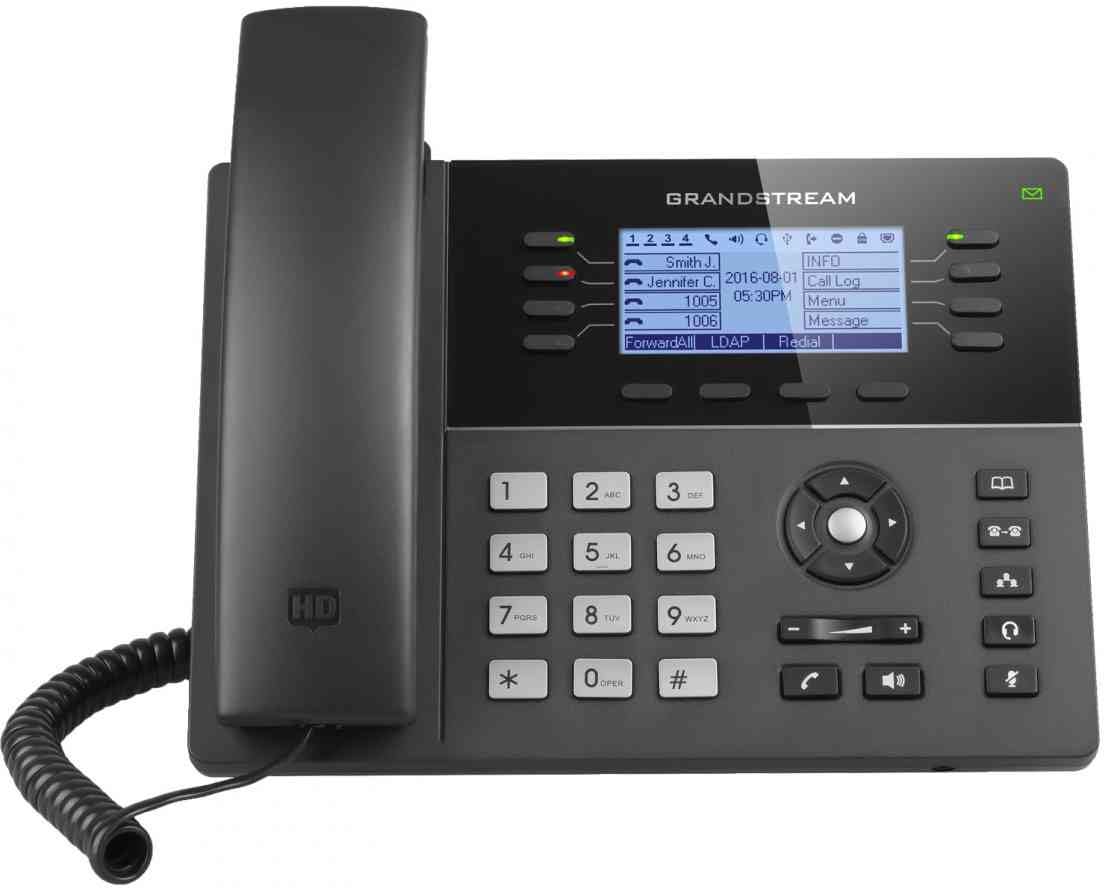 Grandstream GS-GXP1782 Mid-Range IP Phone with 8 Lines VoIP Phone and Device