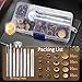 ofone Snaps Fasteners Kit for Leather, 40 Sets Snap Button with 9 Setting Tools, Metal Snaps Press Studs for Clothes Fabric Jeans Wears Jackets Bags Wallet Canvas Crafts Sewing