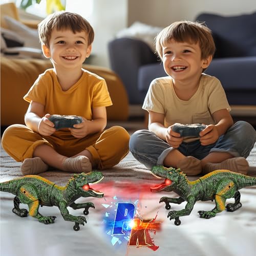 Flybakiz RS063-1 Remote Control Robot Dinosaur Toys For Kids 5-7,2.4G Electronic Rc Walking Dinosaur Pet thumb #3