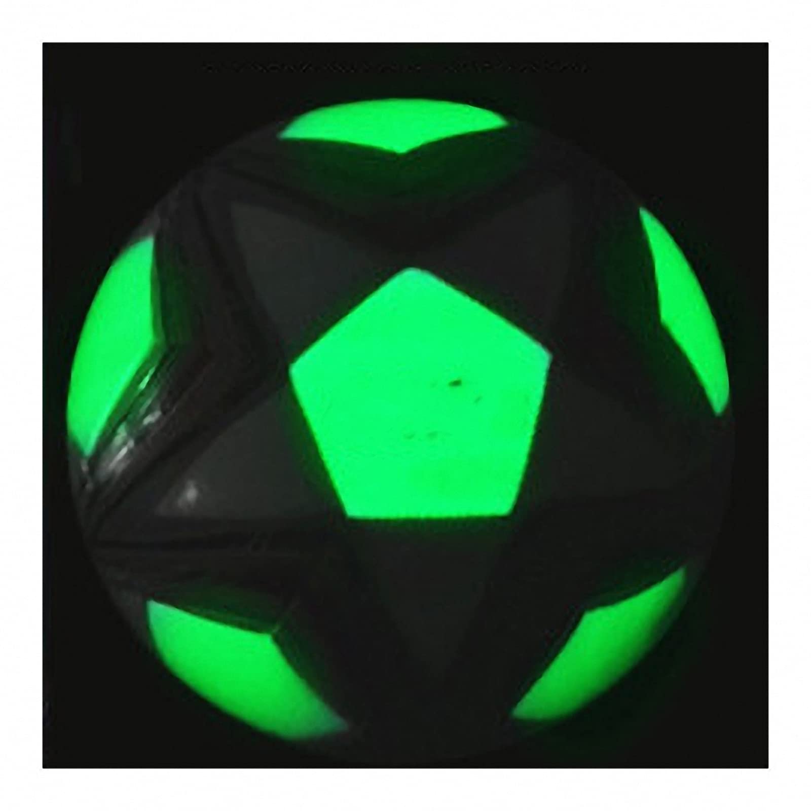Ballon De Football Fluorescent Taille 5 Lumineux Avec Pompe - Idéal Enfants Et Nuit