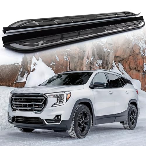 Marchepieds latéraux pour GMC Terrain 2018-2022 avec barres Nerf et supports