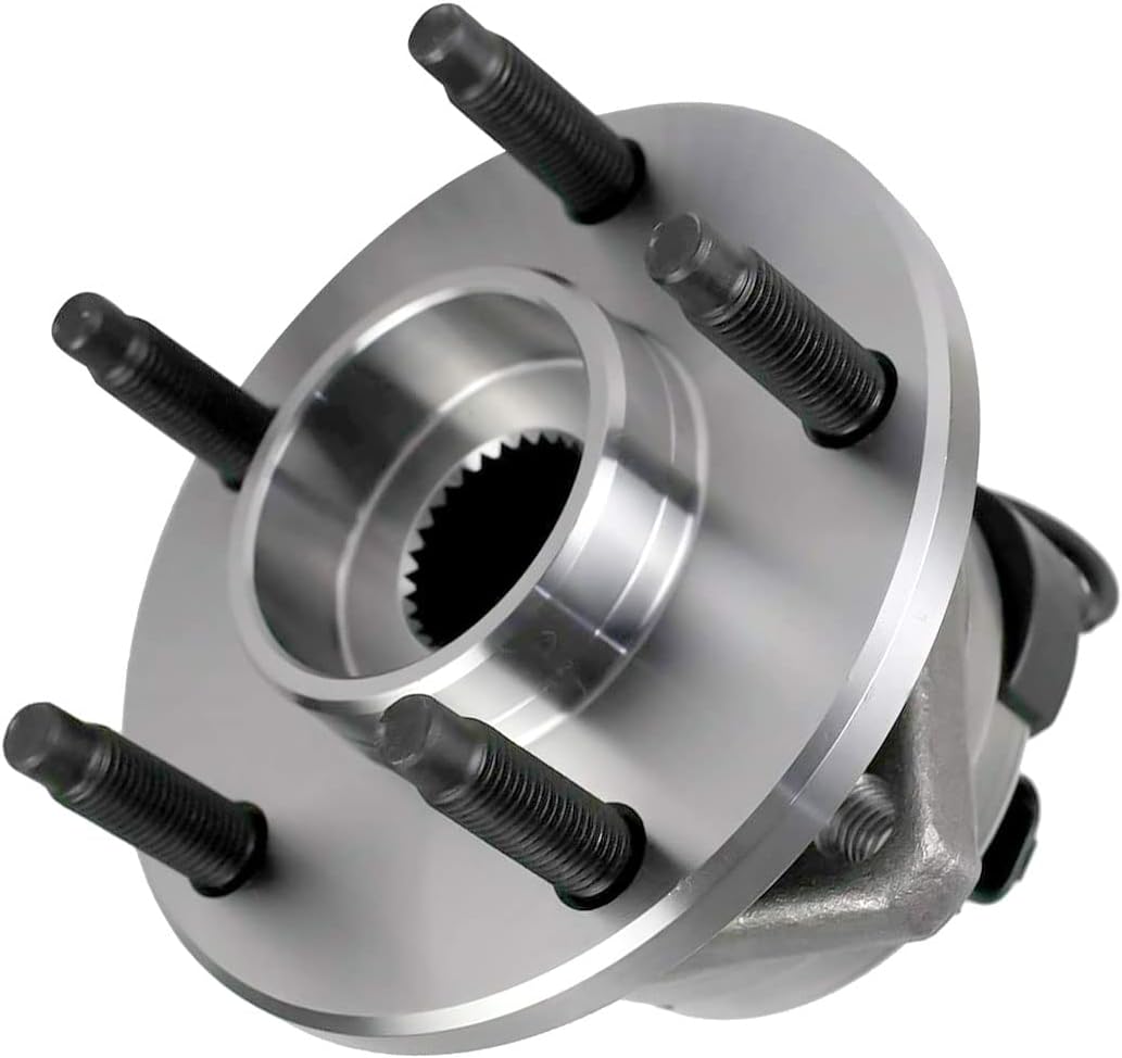 Front Wheel Bearing Hub Assembly 513214 w/ABS 5 Lug Compatible with Chevy Malibu Cobalt HHR SS Models Only, Pontiac G6, Saturn Aura Hub Bearing Assembly