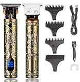 J TOHLO Cortapelos Eléctrico Profesional Cortadora de Pelo Recargable Cortapelos con Pantalla de Visualización Digital LED con 3 Peines Guía para Hombres Cabello Barba J TOHLO Cortapelos Eléctrico Profesional Cortadora de Pelo Recargable Cortapelos con Pantalla de Visualización Digital LED con 3 Peines Guía para Hombres Cabello Barba