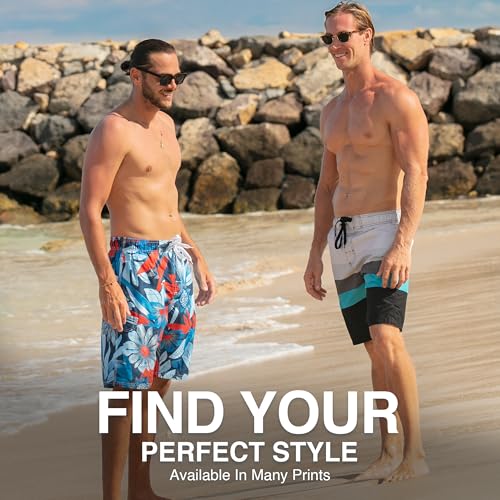 Image of Kanu Surf Men's Big Viper Extended Size Stripe Swim Trunk