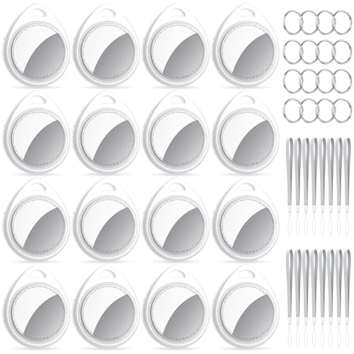 Tracker Tags-16 Pack, 5.3 Bluetooth Tracker Work with Apple Find My (iOS Only), 100dB Sound Finder,...