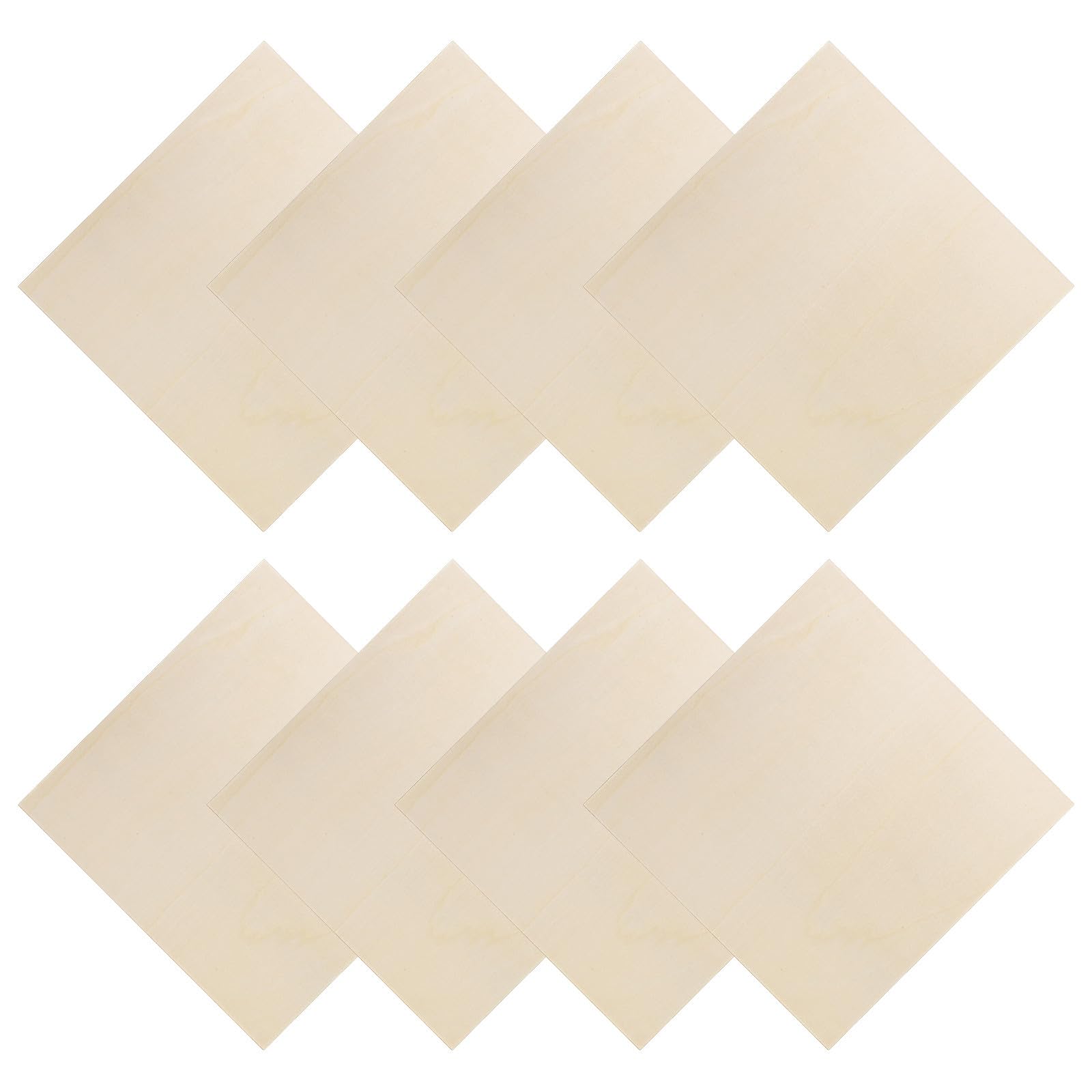 Carrés en bois pour peinture à surface plane et texture grain naturel pour artistes débutants