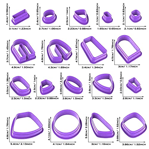 Allazone Set di 143 Taglierine in Argilla