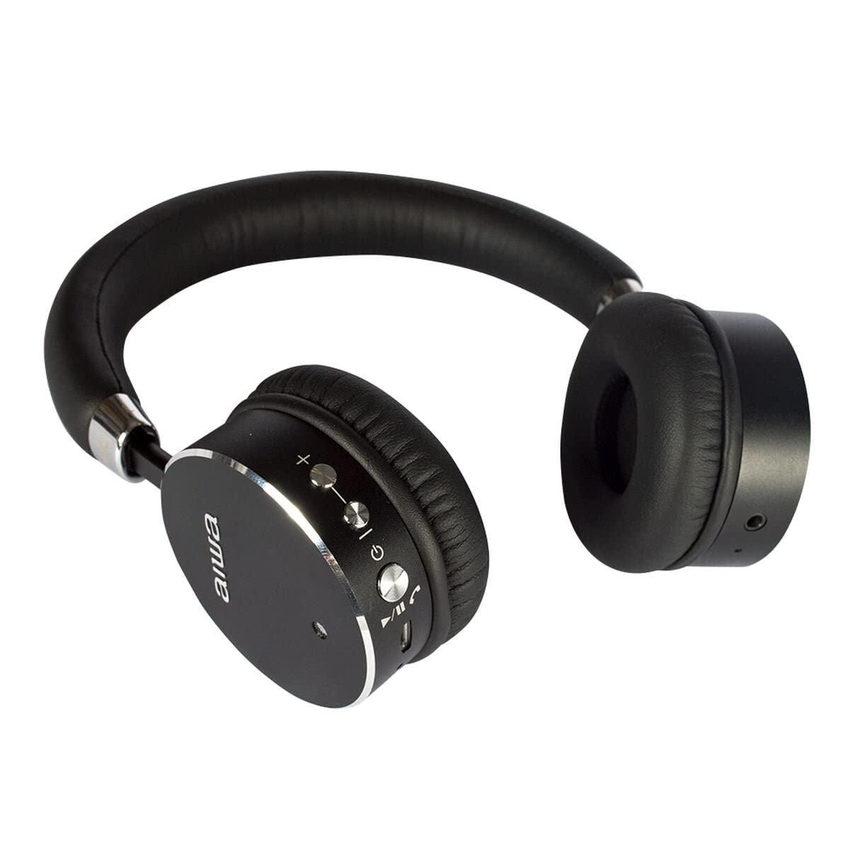 Aiwa HSTBTN-800BK Bluetooth Headphones with ANC, Noise