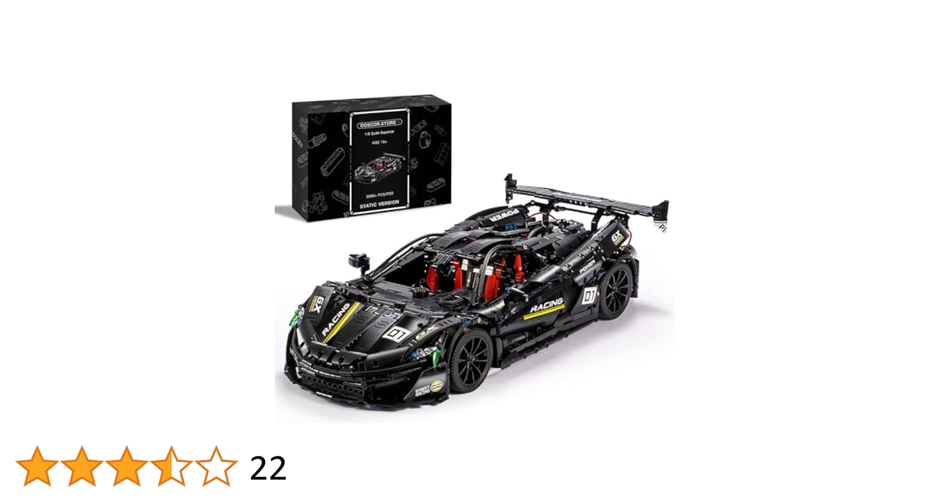 Amazon.com: DOSCOR Sports Cars Building Kit and Collectible