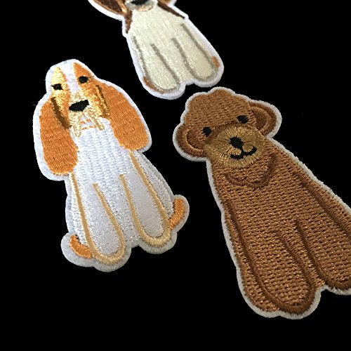 9Pcs/Set Cute Dog Iron On Patches Clothing Backpack Decoration Small Embroidered Applique #TOP2