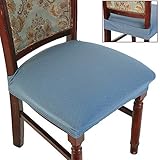 BUYUE Juego de 4 fundas de lujo para sillas de comedor, 4