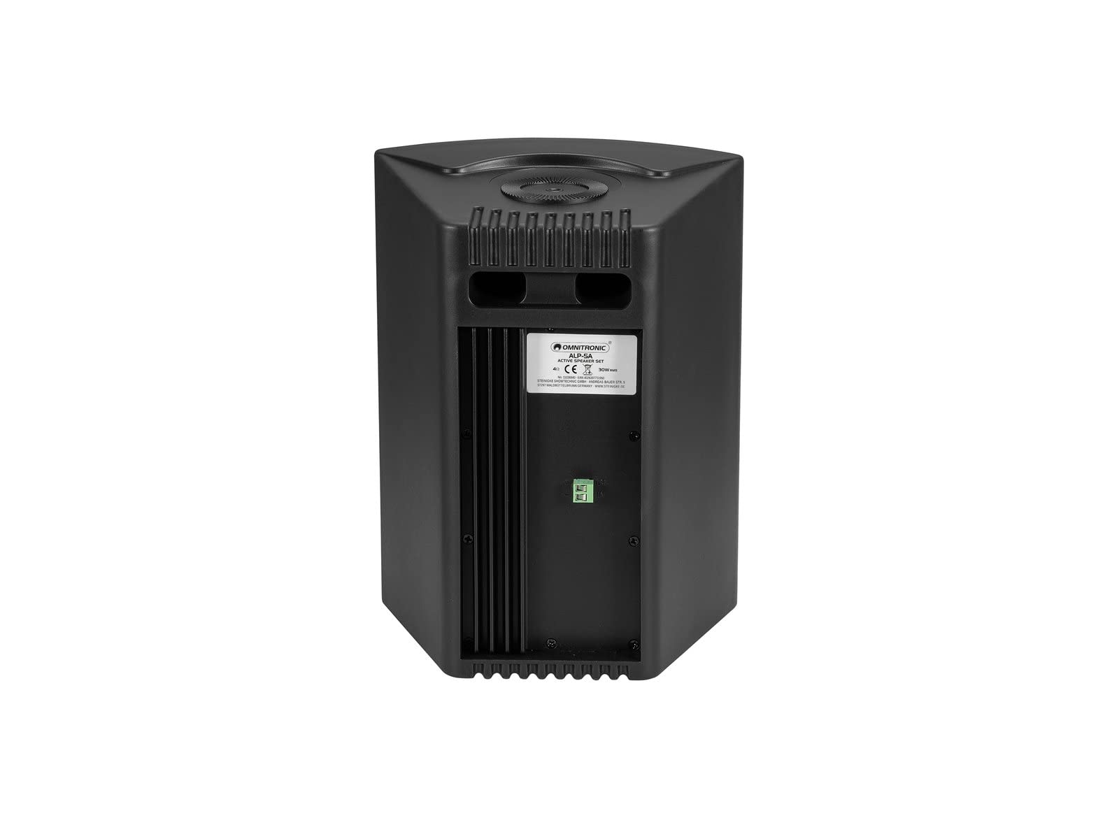 OMNITRONIC ALP-5A Aktives Lautsprecherset schwarz | Aktives 2-Wege-Lautsprechersystem mit 5"-Tieftönern und 2 x 30 W Leistung