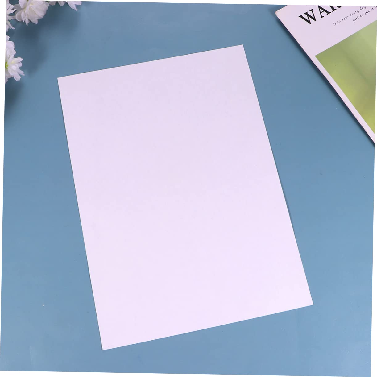 Garneck 100 Fogli A4 Di Carta Isolante Adesiva Bianca Per Etichette - Carta Antiaderente Per Rilascio Inchiostro - Ideale Per Progetti Creativi e Fai Da Te