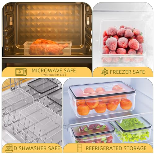 Image of 50 PCS Food Storage Containers with Lids Airtight (25 Lids & 25 Containers)