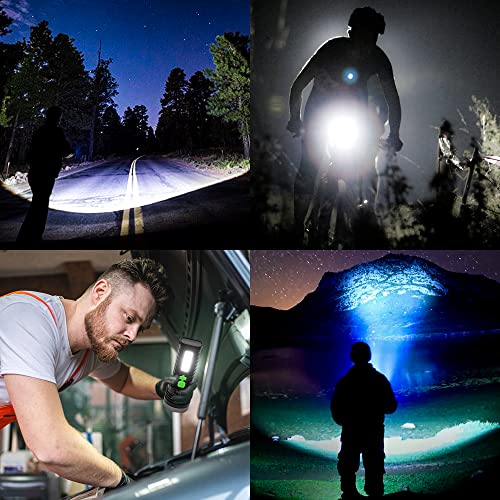 Led Rechargeable Flashlights, Solar Flashlights Rechargeable, 1000 Lumens Bright Led Solar Powered Flashlight With Usb Charger, Waterproof Handheld Flashlights With 4 Mode For Emergencies Walking #TOP6