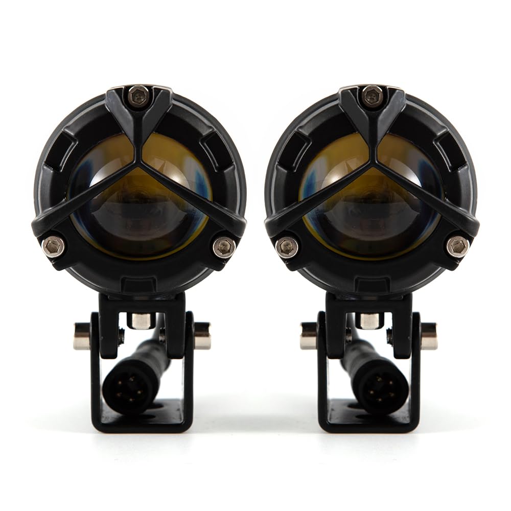 APEBAZY2 PCS fari supplementari moto Universale faretti led moto compatibili con Chopper Bobber Cruisers Cafe Racer ATV SUV
