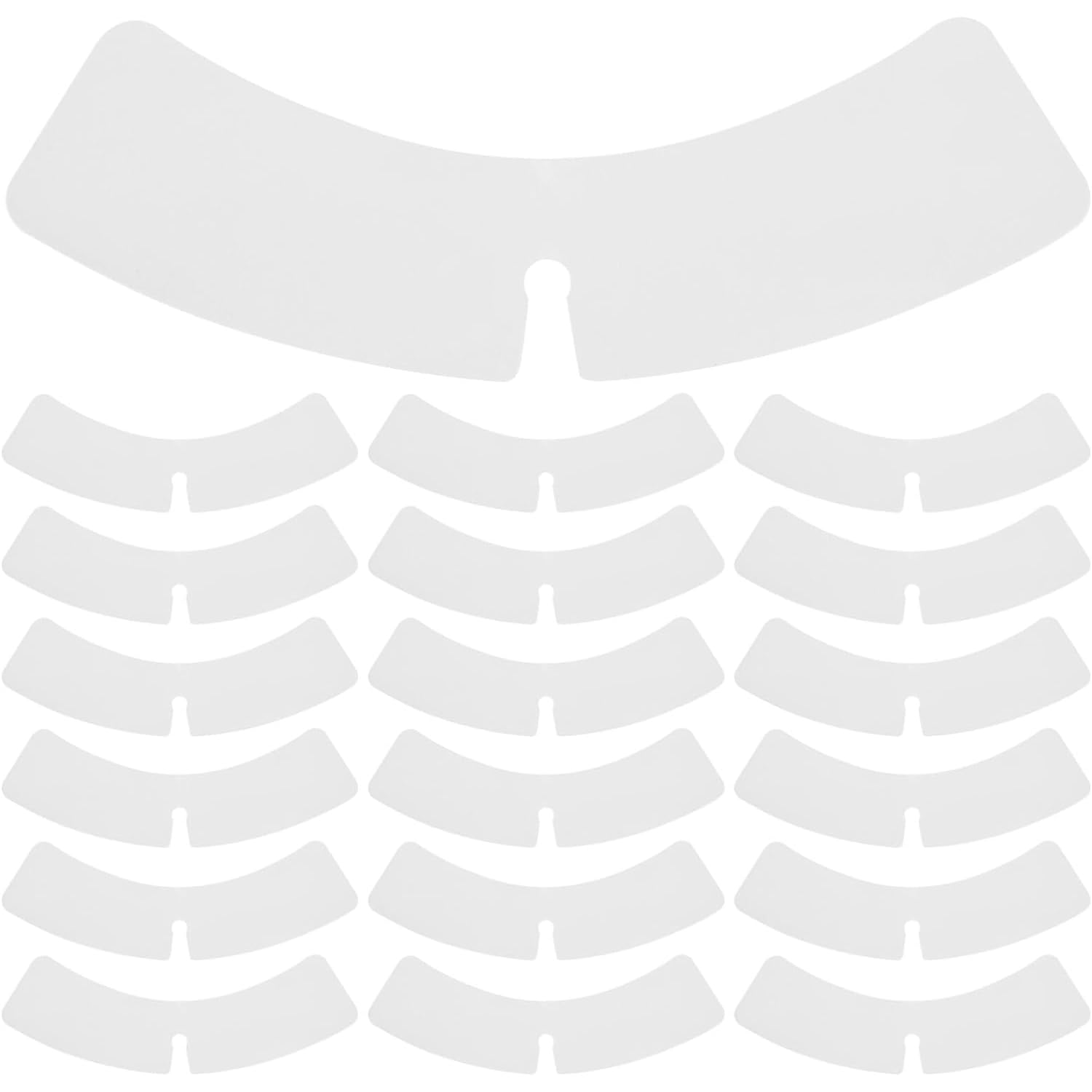 Excefore Collar Stays for Men's Dress Shirts, 100 Pcs Shirt Collar Support Butterfly Shirt Collar Band Plastic Collar Strip Collar Bone for Men and Women Dress Shirts Collar Stay