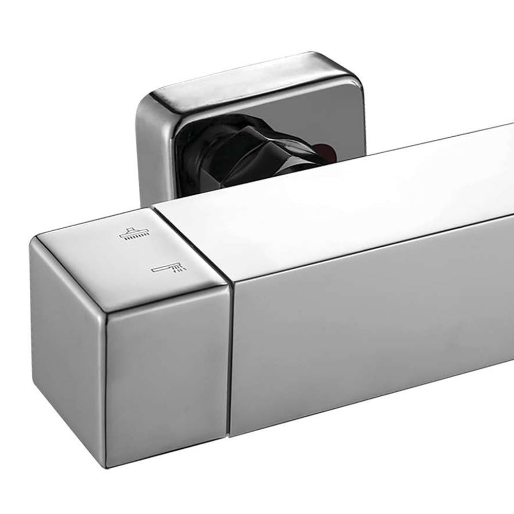 Kibath L435251 Grifo Monomando para Columna de Ducha Combi CHE. Fabricado en latón y Acabado en Cromo Brillo, con desviador Integrado y maneta de fácil manejo