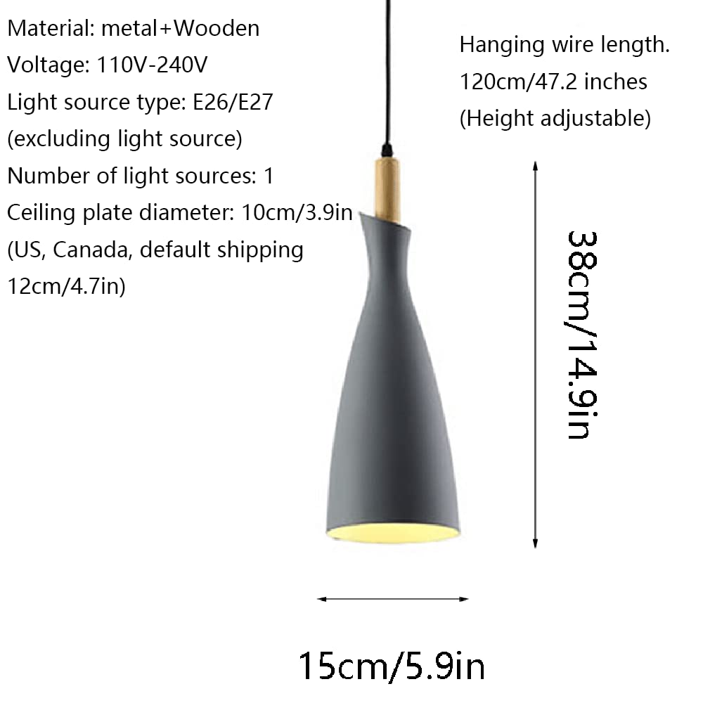 RCIDOS Luces Colgantes Creativas Modernas Lámpara De Techo Tradicional De 1 Luz Luces Colgantes De Decoración De Entrada Suspensión Romántica De Estilo Nórdico para Comedor, Sala De Estar Y Bar.