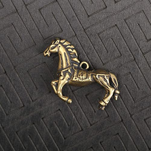Statue cheval laiton miniature figurine animale rétro vintage