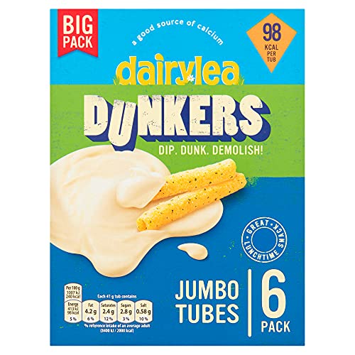 Dairylea Dunkers Jumbo Tubes Cheese Snacks 6 Pack Multipack 246g (6 x 41g)