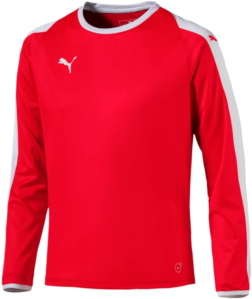 PUMA Kids Boys Liga Crew Neck Long Sleeve Jersey Soccer Cleats - Red