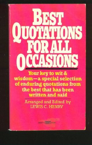 Best Quots All Occasns 0449300072 Book Cover