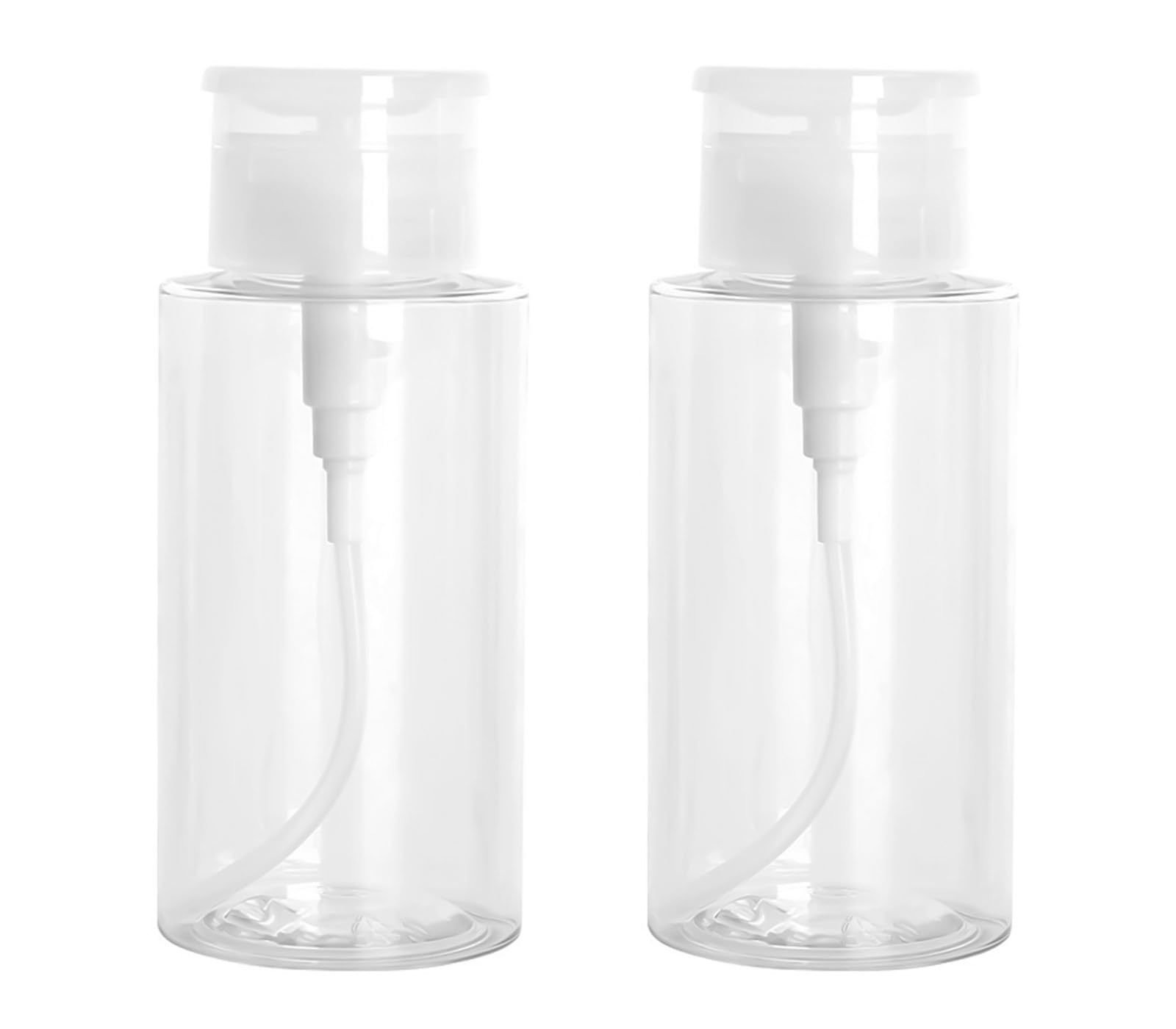 4 Pezzi Dispenser per Smalto, Pompa in Plastica, Contenitori per Liquidi, Bottiglie Vuote Riutilizzabili con Pompa, Bottiglia Trasparente per Smalto e Struccante