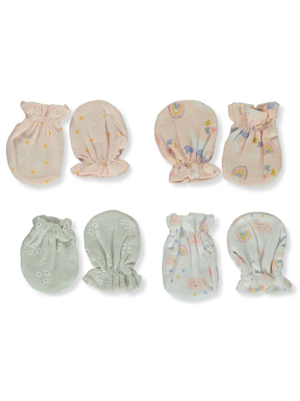 Petite L'amour 4-Pack Mittens - pink/multi, one size