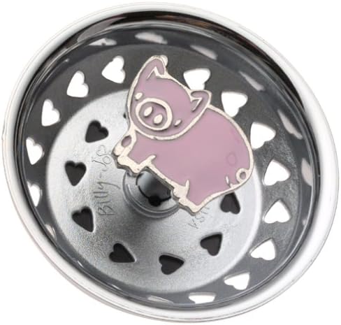 Enamel Kitchen Strainer Pig